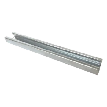 Unicanal liso / 4x2 pulgadas / 3000 mm / Calibre 12 / Galvanizado por inmersión en caliente / 9.84 ft