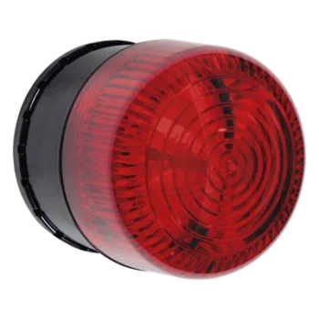 Microcontrolador SELECT-ALERT / Sirena-Estrobo / 32 Tonos / 8 Patrones LED / Policarbonato / IP66 / -40°C a 121°C / 12-24V CD o 9V CD / Rojo