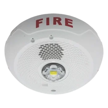 Sirena con Estrobo LED / 2 Hilos / Techo / Candela Seleccionable 15-177 cd / Sincronización System Sensor Sync / Compatible SpectrAlert