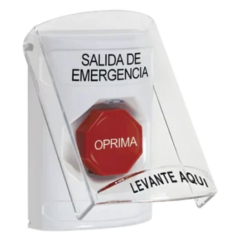 Botón de Emergencia / Cubierta de Policarbonato / Restablecimiento con Llave / LED Opcional / UL/cUL/ADA / -40 a 121°C (-40 a 249.8°F)