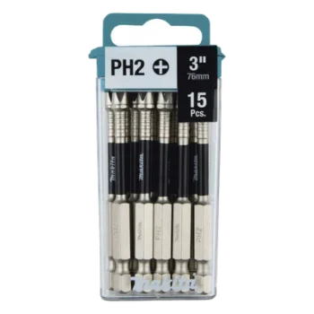 Brocas Reforzadas / Phillips #2 / Hex 1/4' / 3' (7.6 cm) / Paquete 15 piezas