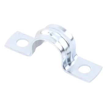 Abrazadera Omega / Conduit 3/8" (9.52 mm) / Acero 0.9-1.2 mm / Carga 30 kg / Cincado 5 Micras