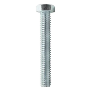Tornillo cabeza hexagonal / 3/8" x 2 1/2" (9.5 mm x 63.5 mm) / Acero alta resistencia / Rosca métrica / Acabado galvanizado anticorrosión