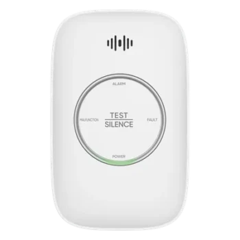 Detector de Gas Natural / CH4 Metano / Rango 0-25% LEL / Alarma 70-115 dB a 1 m / Salida para Válvula y Ventilador / IP30