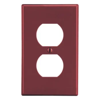 Placa de Pared / Duplex / Policarbonato / 4.63 x 2.88 x 0.25 in / Vertical / UL 94 V2