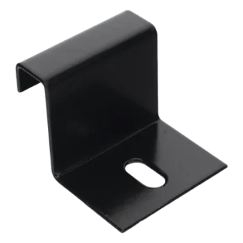 Grapa de Fijación para Escalera Tubular / 1.5" de Peralte / 12" de Ancho / Acero al Carbón / Pintura Epóxica Negra