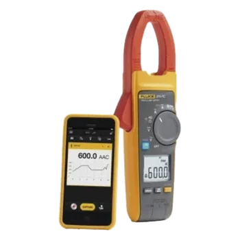 Amperímetro de Gancho / 600A TRMS CA/CC / Bluetooth / CAT III 1000V / CAT IV 600V / Mandíbula 34mm