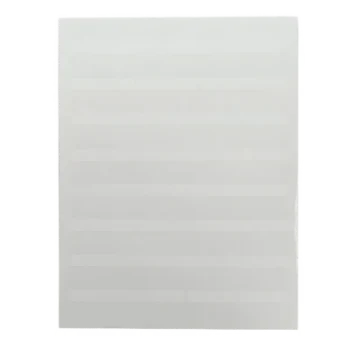 Etiqueta para componente / 96.3 mm x 7.6 mm / 3.79 in x 0.3 in / Poliolefina / Blanco / Láser e inyección de tinta