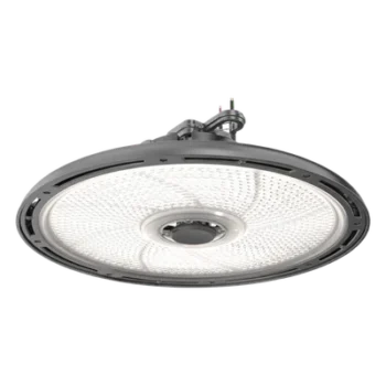 Luminaria LED High Bay Redonda / 24 000-30 000 lm / 150-200W / CCT Switchable 3500K-5000K / IP66 NEMA 4X / IK10 / 120-347V / DLC Premium