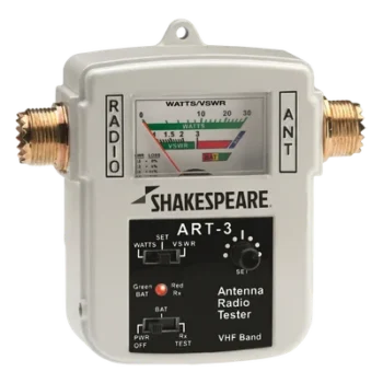 Probador de Antenas VHF / 155-158 MHz / Potencia 0-10 W / Impedancia 50 Ω / Batería 12 VDC / Portátil