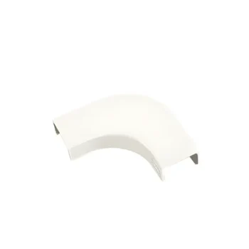 Curva de radio controlado / Para canaleta LD10 / ABS resistente a impactos / UL94V-0 / 0 a 50°C / Blanco mate