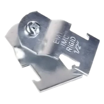 Abrazadera Unicanal / 1" (25.4 mm) / Acabado Galvanizado / Espesor 1.5 mm / Tornillo 1/4" / 66 x 32 mm