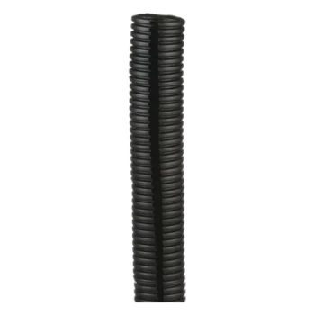 Tubo Corrugado Abierto / 1.25 in (31.8 mm) Diámetro / 15.2 m (49.9 ft) Largo / Polietileno Negro / UL 94 HB