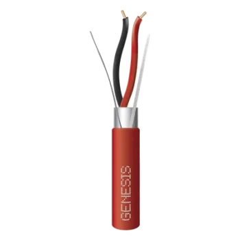 Cable Blindado para Alarmas de Incendio / 2x16 AWG / 152 m (500 ft) / PLENUM / Forro Rojo / NFPA 262