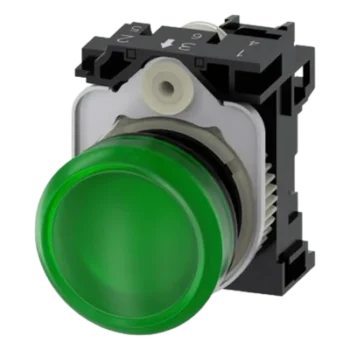 Lámpara de Señalización LED / 22 mm / 24V AC/DC / Verde / IP69K / -25°C a +70°C