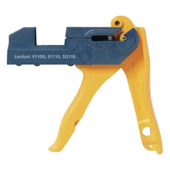 Herramienta de Terminación / Para Conectores de Impacto 110 / Leviton 61110, 5G110 y 6110G / Operación con Una Mano / Cabezal Ajustable