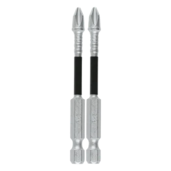 Broca reforzada Phillips / #2 / 3" (76 mm) / Paquete 2 piezas / Acero único / Vida útil extendida