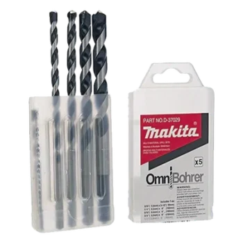 Juego de Brocas para Concreto / 5 Piezas / 3/16 a 1/2 pulg / Punta Carburo de Tungsteno / 3.5 a 6 pulg (89 a 152 mm)