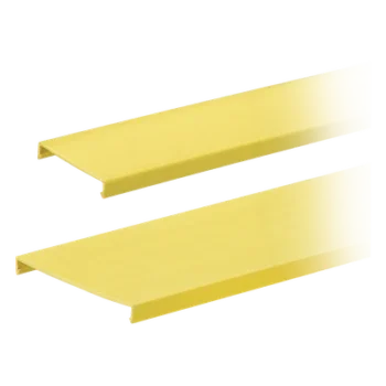Tapa para Canaleta Ranurada / 4 in Ancho / 1828.8 mm (6 ft) Largo / PVC Sin Plomo / UL94 V-0 / Amarillo
