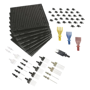 Kit de Inicio para Tableros de Arneses / 145 Piezas Surtidas / Componentes Modulares y Reutilizables / Sistema Quick-Build