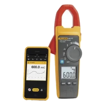 Pinza Amperimétrica / RMS Verdadero / 600A CA / Temperatura -10°C a 400°C / Capacitancia 1000µF / Inalámbrico / CAT III 600V CAT IV 300V