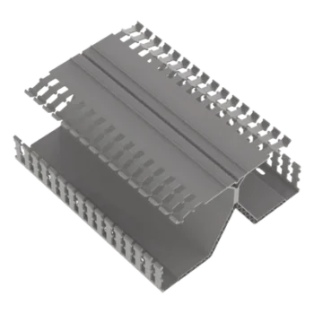 Canaleta Ranurada / Montaje Riel DIN 35 mm / 4.12 in Ancho x 8.23 in Alto x 6 ft (1.83 m) Largo / PVC Gris