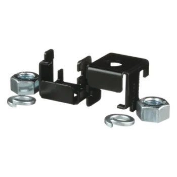 Soporte para Charola Tipo Escalerilla / Rieles 3/8" x 1-1/2" o 3/8" x 2" / Varilla Roscada 5/8" / Acero Negro