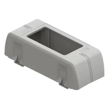 Porta equipamiento / Rectangular / Canaleta DX10000.00 / Carga 40% EIA/TIA-569-A / 2 y 4 módulos