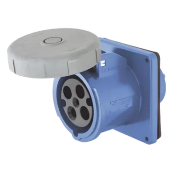 Receptáculo Hembra Pin and Sleeve / Trifásico 60 A / 250 VCA / 3 Polos 4 Hilos / IP67 / Grado Industrial