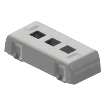 Porta equipamiento Keystone / Canaleta DX10000 / ABS V0 y aluminio SAE 305 / -20°C a 80°C / Gris y blanco
