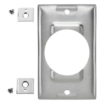 Placa de Acero Industrial / 1 Unidad / 50 A / Acero Inoxidable / Montaje Vertical / 0.035 in