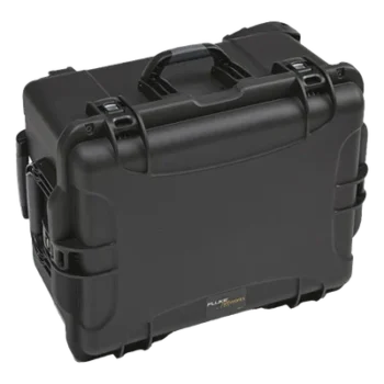 Maletín de Uso Rudo / Certificadores de Cobre y Fibra Óptica / Interior Acolchado de Alta Densidad / Asas Ergonómicas / Color Negro