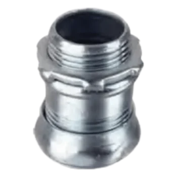 Conector de Compresión / 1 1/4" (32 mm) / Acero Galvanizado / UL Listed / Continuidad Eléctrica y Mecánica