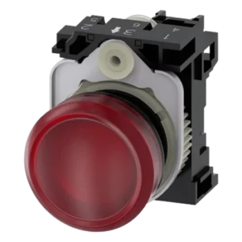 Lámpara de Señalización LED / Color Rojo / 110 Vca ±20% / IP69K / Montaje Frontal 22 mm / Resistente a Impactos 15g