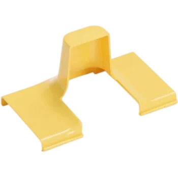 Tapa de Bajada Vertical / Para Canaleta FiberRunner 4x4 / Radio de Curvatura 50.8 mm / ABS / Color Amarillo