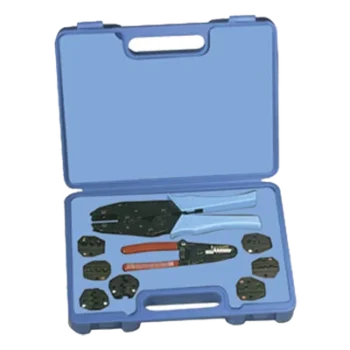 Kit de Herramientas de Crimpado / AWG 10-22 / 7 Dados / Pinzas con Trinquete / Estuche con Espuma