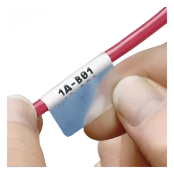 Etiquetas auto-laminadas / 57.2 x 25.4 mm / 1000 unidades / 8-4 AWG / 6.1 a 12.2 mm (0.24 a 0.48 ft)