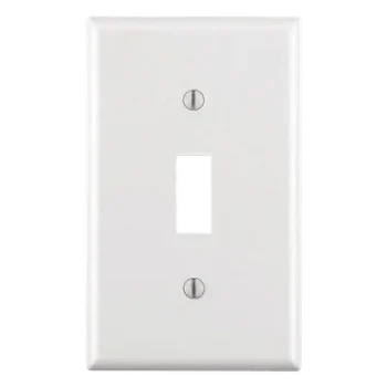 Placa para Interruptor de Palanca / Policarbonato Termoplástico / Blanco / 4.63 x 2.88 x 0.25 in / Vertical