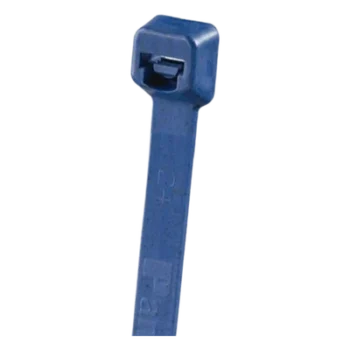 Cincho detectable / 8.0' (203mm) largo / 0.13' (3.4mm) ancho / Polipropileno metal detectable / 18lb / Azul oscuro / 100 piezas