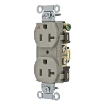 Contacto Dúplex / 20 A / 125 V / 2 Polos 3 Hilos / NEMA 5-20R / Grado Comercial / 3.28 x 1.57 x 1.07 in