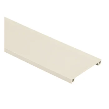 Cubierta para canaleta / PVC rígido UL94V-0 / 70.1 x 9.1 mm / 6 pies (1800 mm) / Blanco mate