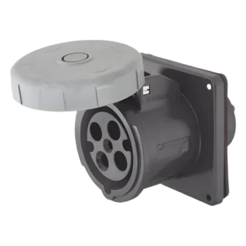 Receptáculo Pin and Sleeve Trifásico / 60 A / 600 VCA / 3 Polos 4 Hilos / IP67 / -40 °C a 75 °C