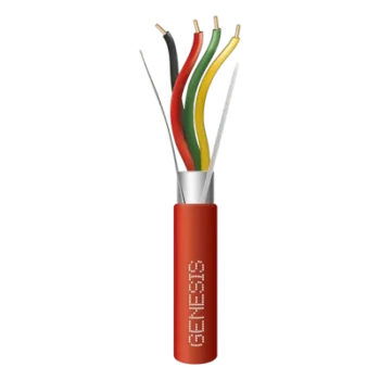 Cable de Alarma de Incendio / 4x16 AWG / Blindado Plenum / 305 m (1000 ft) / FPLP / Rojo