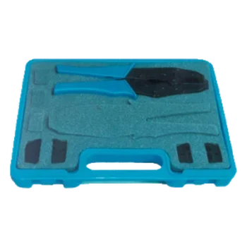 Kit de Pinzas / 2 Juegos de Mordazas Intercambiables / Conectores de Anillo Plegable / Estuche de Plástico / AWG 22-8