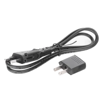 Cable de Corriente Bifásico / Conector Tipo 8 / Adaptador Clavija Euro / 1 m (3.28 ft)