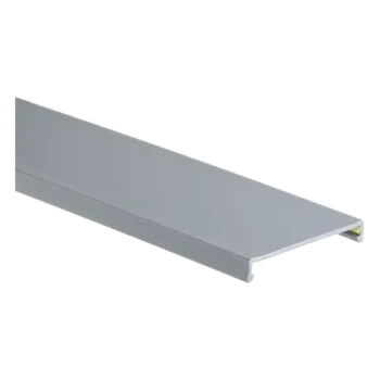Tapa para Canaleta Ranurada / 3.25 in Ancho / 1.38 m (4.53 ft) Largo / Gris / PVC sin Plomo / UL94 V-0