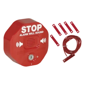 Alarma de Puerta Multifunción / Sirena 95/105 dB / Puertas Dobles / Batería 9V Alcalina / Señal Visual Disuasoria