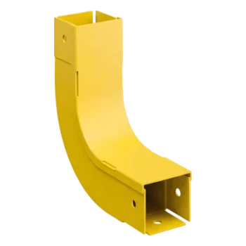 Bajada Vertical Interior 90° / Radio de Curvatura 50.8 mm / Altura 176.3 mm / Canaleta 2x2 / PC/ABS / Amarillo