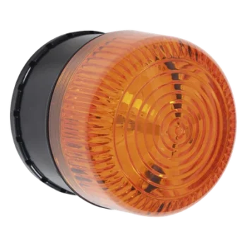 Microcontrolador de Alarma Sirena/Estrobo / 32 Sonidos / 8 Patrones LED / IP66 / Color Ámbar / Uso Exterior