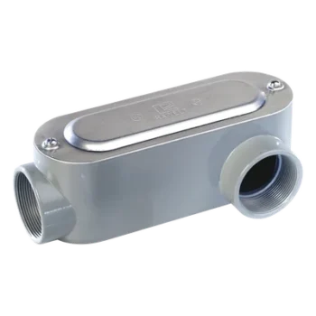 Caja Oval Roscada / Configuración LL / 3" Larga (76.2 mm / 0.25 ft) / Aluminio Diecast / NPT / Hermética